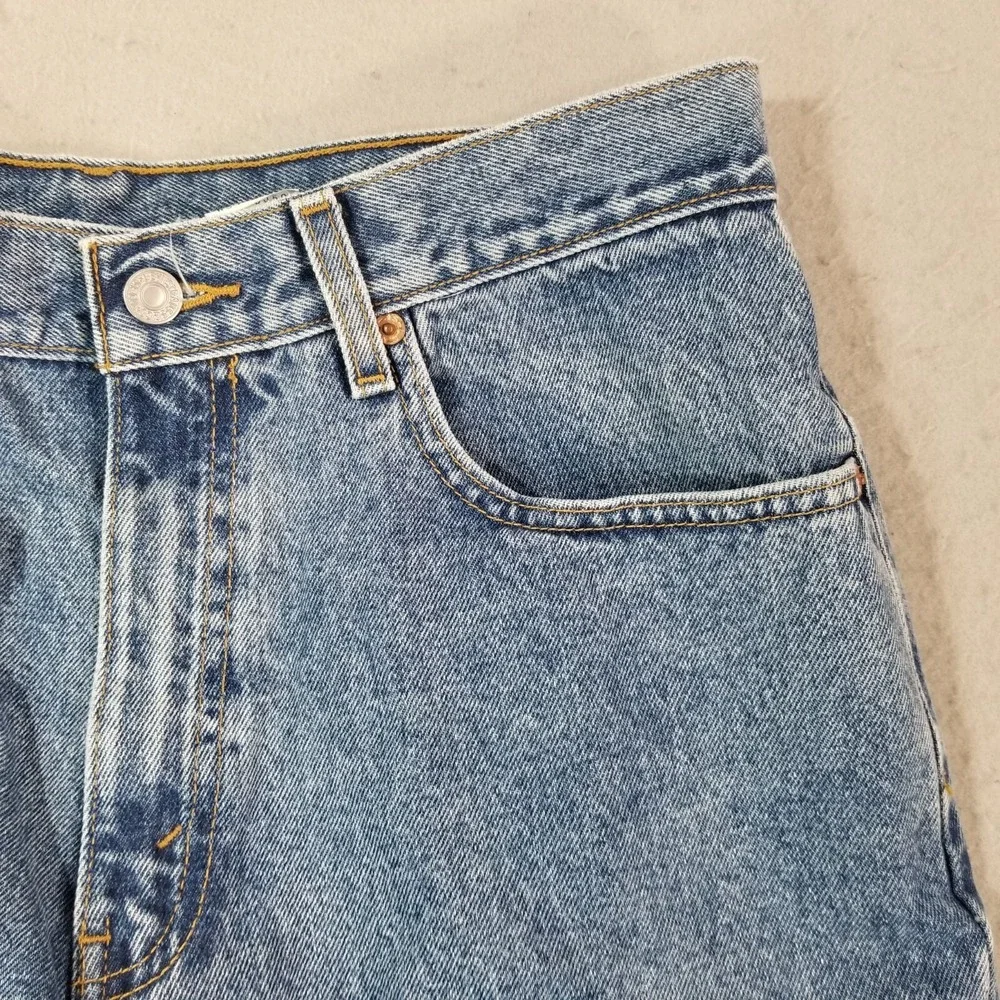 Levi's jeans men's 34x29 relaxed fit straight blue denim pants